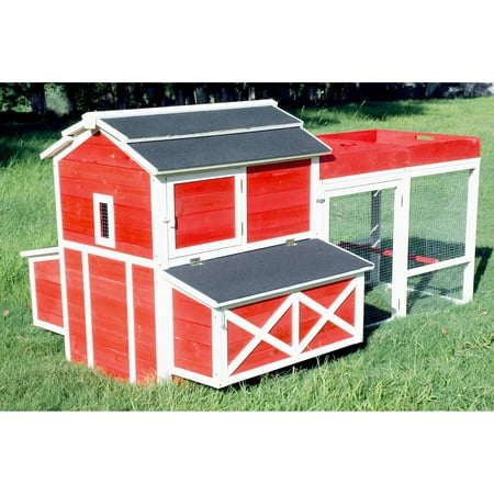 Merry Products Chicken Barn Coop with Roof Top