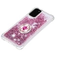 thumbnail image 4 of Funda para Samsung Galaxy S20 5G con Brillo Líquido Flotante, Purpurina, Parachoques y Anillo Giratorio Soporte, 4 of 5