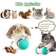 thumbnail image 4 of Pelota de golosinas interactiva para conejos, rueda y empuja, úsala con zanahoria cortada en cubitos, hierbas secas o frutas secas, pelota de juguete para bocadillos para conejos, 4 of 5