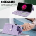 thumbnail image 5 of for iPhone 7 / 8 / SE 2022 & 2020 Wallet Case with Lanyard + Crossbody Strap, Elegant PU Leather Kickstand Anti-drop Case with 5 Card Slots + 1 Cash Pocket for iPhone 7 / 8 / SE 2022 & 2020, Purple, 5 of 9