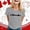 Light Gray, variant on Graphic Tennis Tees for Women's Canadian Leaf Graphic Tee Short Sleeve Crewneck for Everyday Wear National Day Celebration Casual Festive Top Red XXL