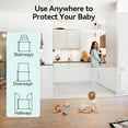thumbnail image 6 of Retractable Mesh Baby Gate, Safety Gates for Stairs Doorway, 33''Tall Extends to 71''Wide, White, 6 of 11