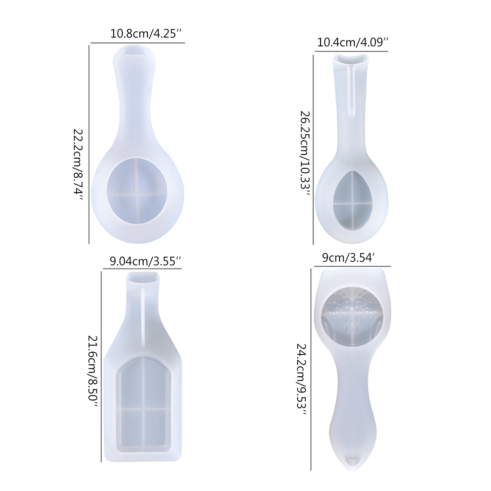 Spoon Holder UV Crystal Epoxy Mold Kitchen Utensil Rest Jewelry Holder Resin Silicone Mould DIY Crafts Fruit Candy Tray Casting Tools