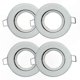 thumbnail image 2 of 4-Piece MR11 Brushed Downlight Kit with 50mm 60mm Hole Size GU4 Recessed Fixture Trim Accessories, 2 of 2