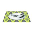 thumbnail image 3 of Ryvnso Placemats Set of 6 Green Leaves Pattern Dining Mats Heat-Resistant Non-Slip Washable Table Mat, 3 of 8