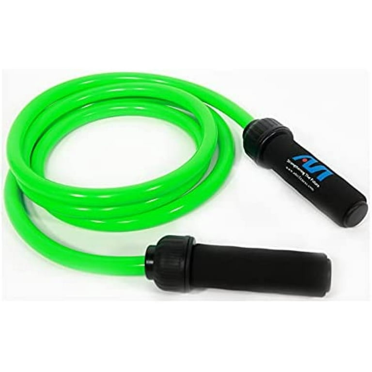 3 lb Glow Green Heavy Power Jump Rope / Weighted Jump Rope 