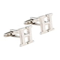 thumbnail image 2 of Gemelos de de Negocios con Letras Distintivas, Accesorios para Hombres - H Hugo  Carta para hombre CuffLinks, 2 of 9