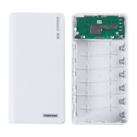 Yammee Dual USB Power Bank 6x 18650 External Backup Battery Charger Box for Case For Ph