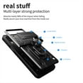 thumbnail image 3 of Étui Armure Robuste Compatible avec Samsung Galaxy Z Flip 4, Étui Rigide Pc avec Support Anneau, 3 of 5