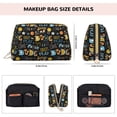 thumbnail image 5 of Rateoe Basketball for Travel Makeup Bag,Large Capacity Cosmetic Bags for Women,Waterproof Portable Pouch Open Flat Toiletry Bag Make up Organizer, 5 of 8