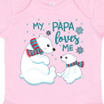 thumbnail image 4 of Inktastic My Papa Loves Me- Cute Polar Bears Boys or Girls Baby Bodysuit, 4 of 5