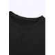 thumbnail image 4 of ABPHQTO Sudadera de mujer con hombros caídos de patchwork negra, 4 of 5