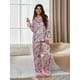 thumbnail image 2 of Conjuntos de pijama navideños para mamá y yo, ropa de dormir de 2 piezas con ribete de plumas, ropa de dormir para mujeres y niñas, 2 of 5