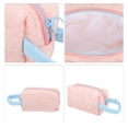 thumbnail image 3 of Women Durable Flower Cosmetic Bag for Vacation Camping Outdoor Activities Pink Polyester, 3 of 3