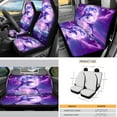 thumbnail image 3 of Yuyamidu Dolphin Car Seat Cover Set with Steering Wheel Cover Moon Seat Belt Covers Purple Rearview Mirror Cover Cup Coasters Car Sun Visor Key Chain Gear Shift Knob Cover 16 PCS Auto Accessories, 3 of 7