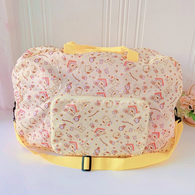 EASTHILL Bolsa De Mensajero Viaje Plegable Conveniente Equipaje Kuromi Bolso De Hello Kitty De Dibujos Animados Colgado En La Maleta huangjie unisex