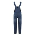 thumbnail image 4 of Vividxx Pants For Men Versatile Overalls Male Denim Suspenders Fashion Pocket Baggy Jeans Solid Color Male Overall Jean Romper Trousers Comfortable, 4 of 5