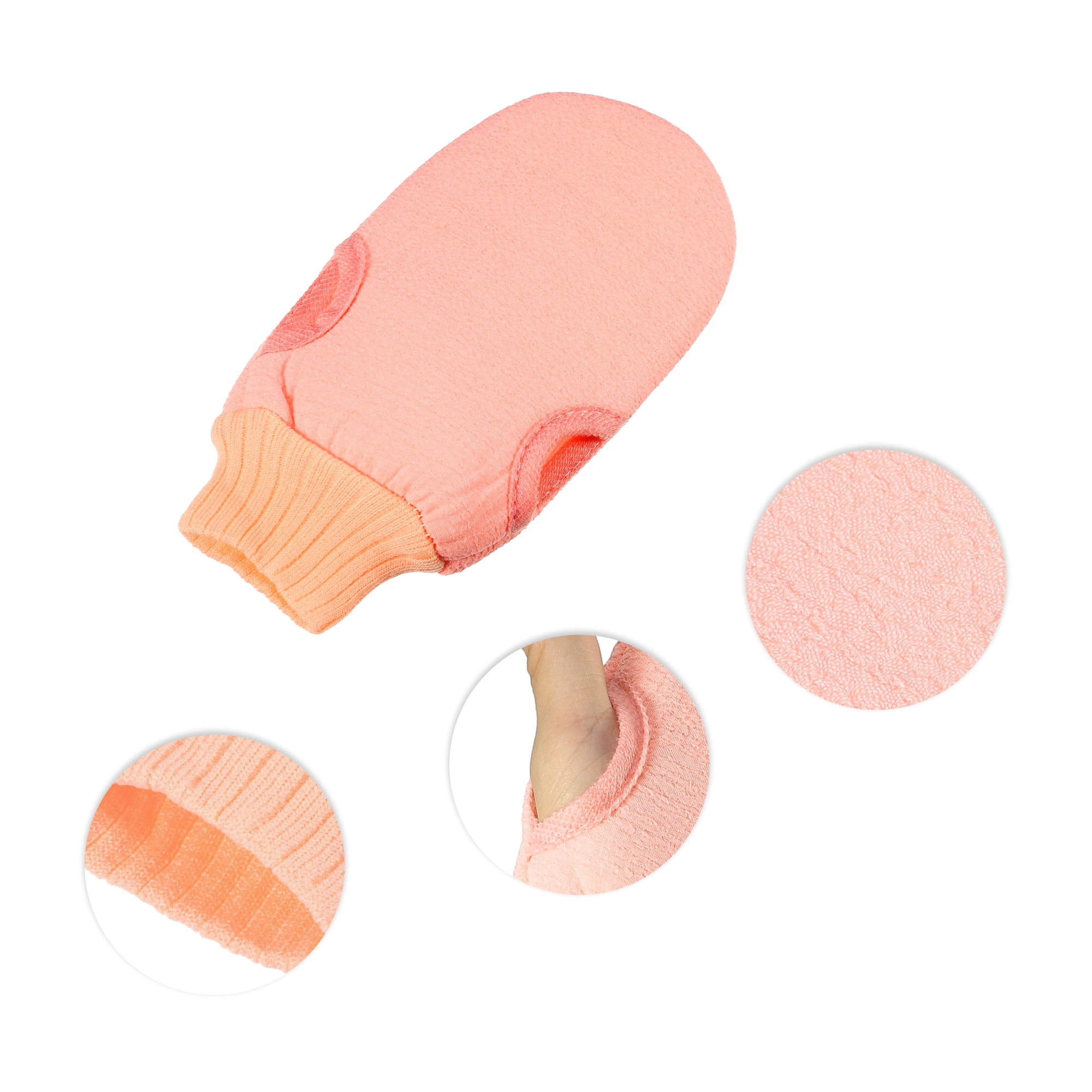 Unique Bargains 2Pcs Bath Brush Set for Bathroom Shower 22.83 Inches Long Pink