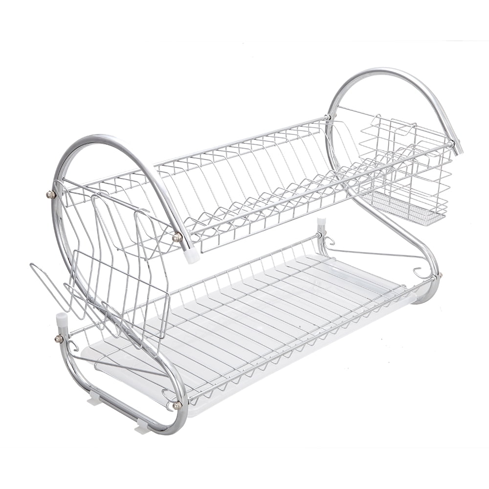 Private Jungle Multifunctional S-shaped Dual Layers Bowls & Dishes & Chopsticks & Spoons Collection Shelf Dish Drainer Private Jungle Multifunctional S-shaped Dual Layers Bowls & Dishes & Chopsticks & Spoons Collection Shelf Dish Drainer
