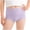 Purple, variant on VONCOS Womens High Waisted Cotton Boyshort Underwear Khaki Soft Stretch Full Coverage Panty 1 Pack,Size L