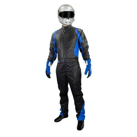 K1 20-PR2-NB-L Precision II SFI 3.2a/5 Nomex Racing Suit Black/Blue Large 56