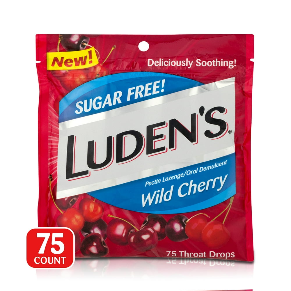 Luden's Deliciously Soothing Throat Drops, SugarFree Wild Cherry