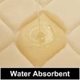 thumbnail image 4 of Smiry Memory Foam U-Shaped Bathroom Rugs, Soft & Non-Slip Toilet Rugs, Water Absorbent and Machine Washable Contour Bath Mats, 24"x20", Beige, 4 of 8
