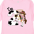 thumbnail image 4 of Inktastic I'm Two-cowgirl Riding Horse Birthday Girls Long Sleeve Toddler T-Shirt, 4 of 5