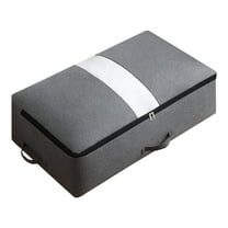 Fabric Quilt and Clothes Storage Bag Large Capacity Foldable Organizer Box for Bedding Toys Seasonal Items Moving Dorm Closet Garage and Home Storage