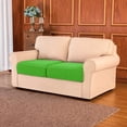 thumbnail image 4 of Subrtex Cushion Covers Separate Seat Stretch Textured Grid (2PCS, Grass Green), 4 of 7