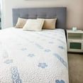thumbnail image 1 of Comfy Bamboo World Fiber Cooling Mattress Protector Double Bed Size, Waterproof & Hypoallergenic, 1 of 8