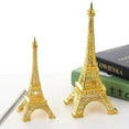 thumbnail image 3 of CSCHome Iron Tower Ornaments Mini Metal Eiffel Tower Office Desktop Decorations 9.84inch (Gold), 3 of 5