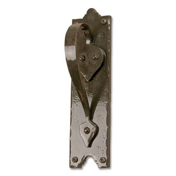 8-3/4 in. x 2-3/8 x 2-3/8 in. Hand Forged Oil Rubbed Bronze Spade Handle with Back Plate