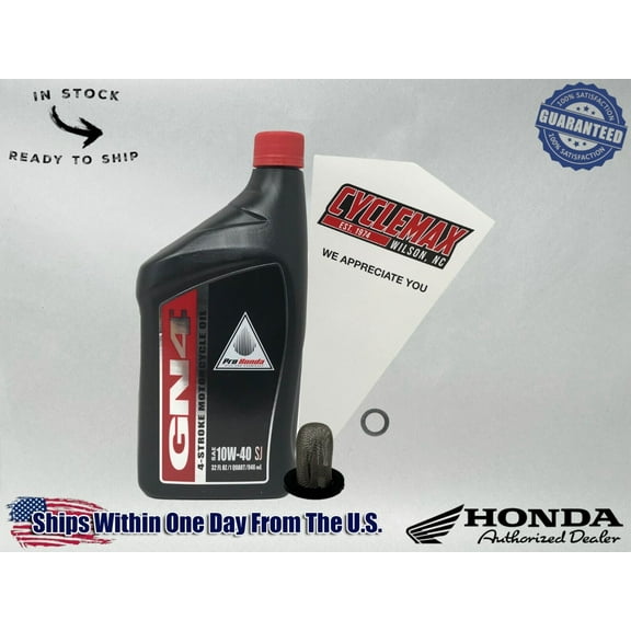 Cyclemax Standard 10W-40 Oil Change Kit fits 2024 Honda ADV160
