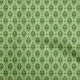thumbnail image 1 of oneOone Georgette Viscose Light Green Fabric Asian Ikat Sewing Material Print Fabric By The Yard 42 Inch Wide, 1 of 4