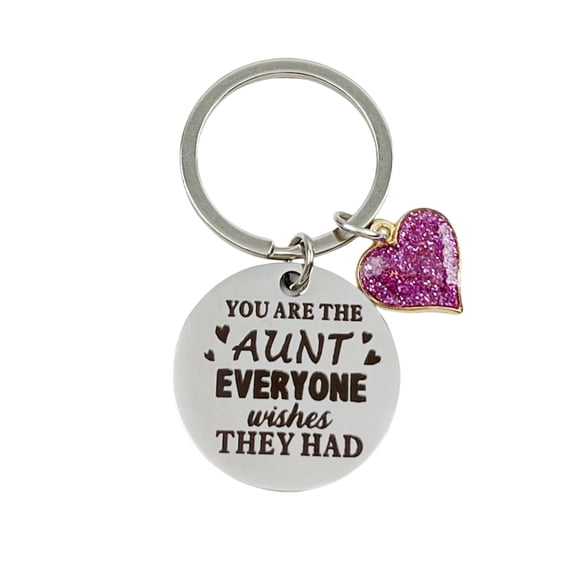 Best Aunt Ever Keychain Heartfelt Keyring Gift Aunts Birthday From Niece Nephew Mothers Day Christmas Key Charm