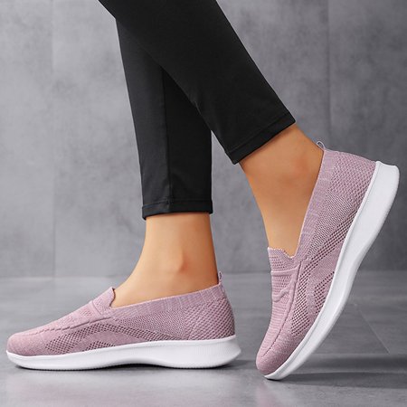 

Aayomet Platform Sneakers Color Casual Lightweight Solid Breathable Ladies Foot Mesh Fashion Women s Pink 9.5