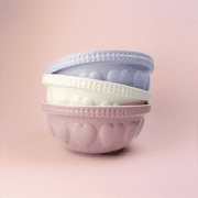 Mason Cash Hearts S12 (4.25 Qt) Mixing Bowl | Pink