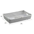 thumbnail image 7 of (2 pack) Better Homes & Gardens Under the Bed Rolling Storage Organizer Bin with Zipper for Sorting Shoes and Clothing, Gray, 7 of 7