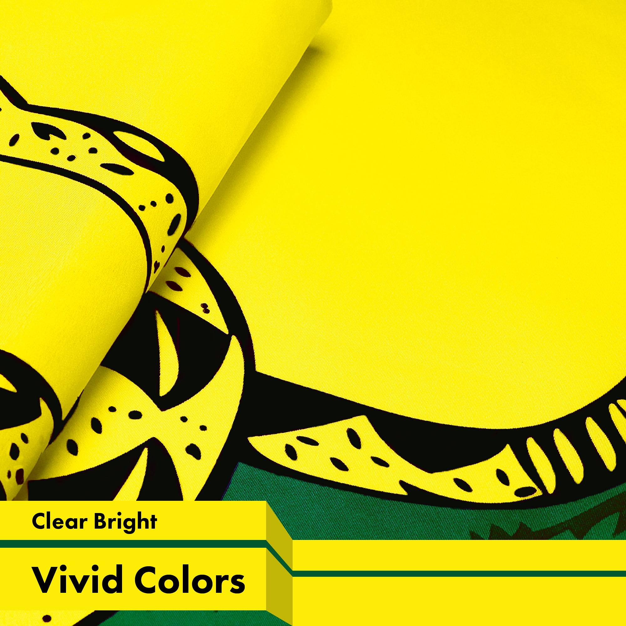 G128 USA & Gadsden Flag Combo, 3x5 ft Each, LiteWeave 150D Polyester, Printed, Brass Grommets
