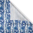 thumbnail image 3 of Ambesonne Blue and White Kitchen Curtains, Swirling Ocean Waves, 55"x39", Blue and White, 3 of 3