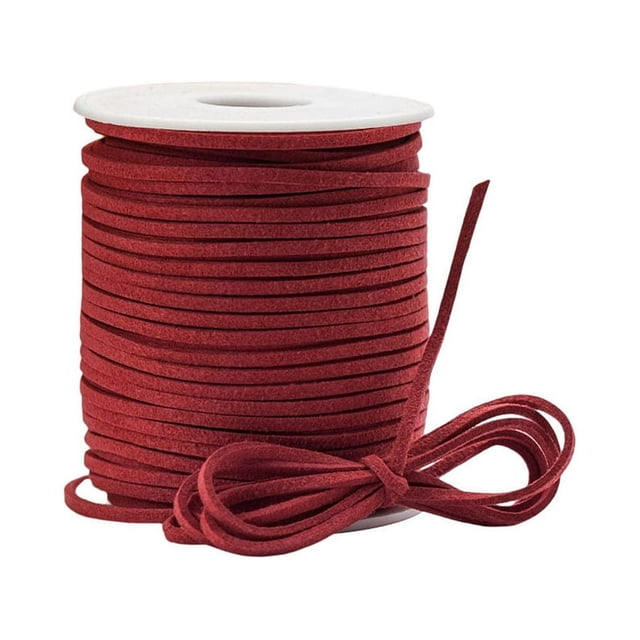 1 Roll Leather Jewelry Making Cord Portable Replacement DIY Trimmable Solid Color Tear-resistant Necklace Anklet Thread Pipe Silver