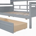 thumbnail image 6 of Twin size Daybed with Wood Slat Support, 2 Drawers & Bedside Shelves, Gray - Elegant & Functional, 6 of 17