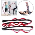 thumbnail image 4 of Exercice Yoga Sangle Extensible Ceinture d'Entraînement Gym Résistance Ligament Bandes Rouge, 4 of 8