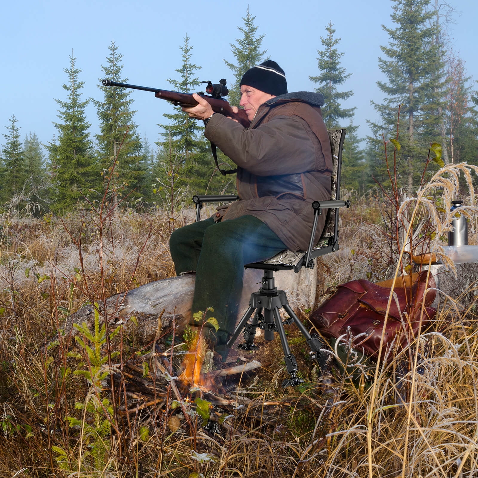 Hunting chairs with adjustable legs shop