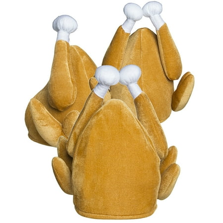 3 pack turkey hats funny thanksgiving outfit adult halloween costume accessory gift party favors