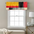 thumbnail image 3 of Modern Geometric Kitchen Curtain Valances for Windows Farmhouse Short Curtains, Yellow Red Black Abstract Art Contemporary Rod Pocket Valance Curtain for Bedroom Cafe Living Room 54"x18", 3 of 8