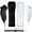 Black and White, variant on 2 Packs Wireless Controller and Nunchuck for Wii and Wii U Console,Gamepad with Silicone Case and Wrist Strap(Pink and Dark Blue)