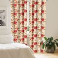 thumbnail image 2 of Ambesonne Fruits Curtains, Star Anise Cinnamon Drink, Pair of 28"x84", Beige Cinnamon Red, 2 of 5