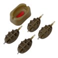 thumbnail image 1 of Likrtyny 4 + 1 Método en Línea Alimentador Cebo Soporte Molde Kits Aparejos Pesca Carpa (grande), 1 of 9